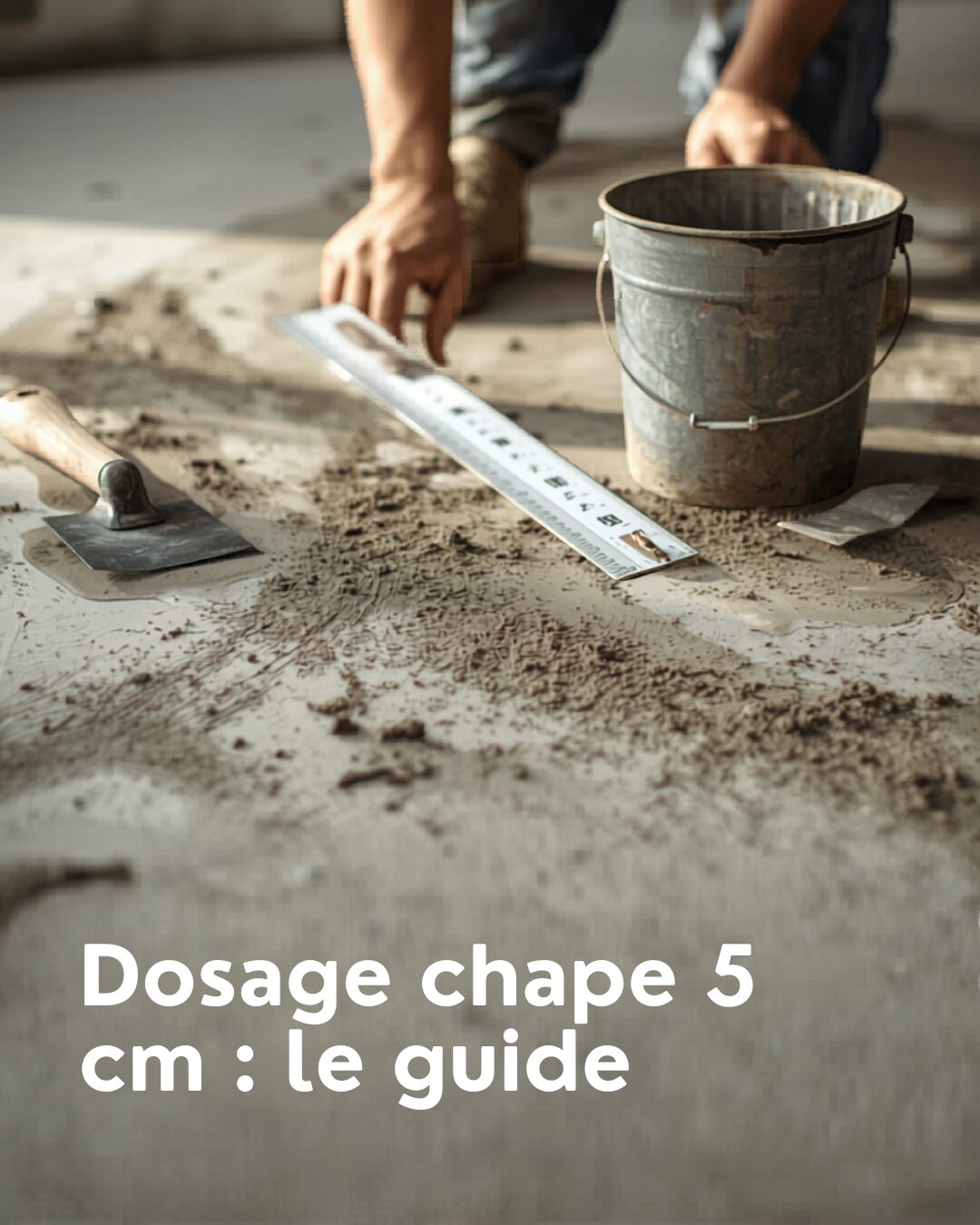 Quel dosage utiliser pour une chape de 5 cm? Guides pratiques de mise en oeuvre
