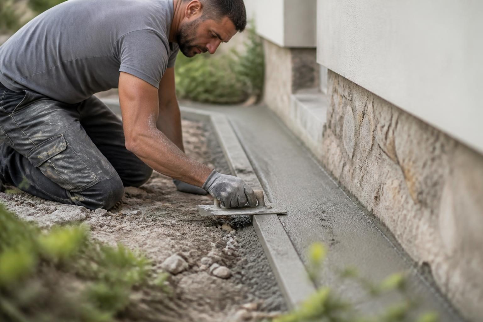 Cunette béton : comment la couler sans la rater
