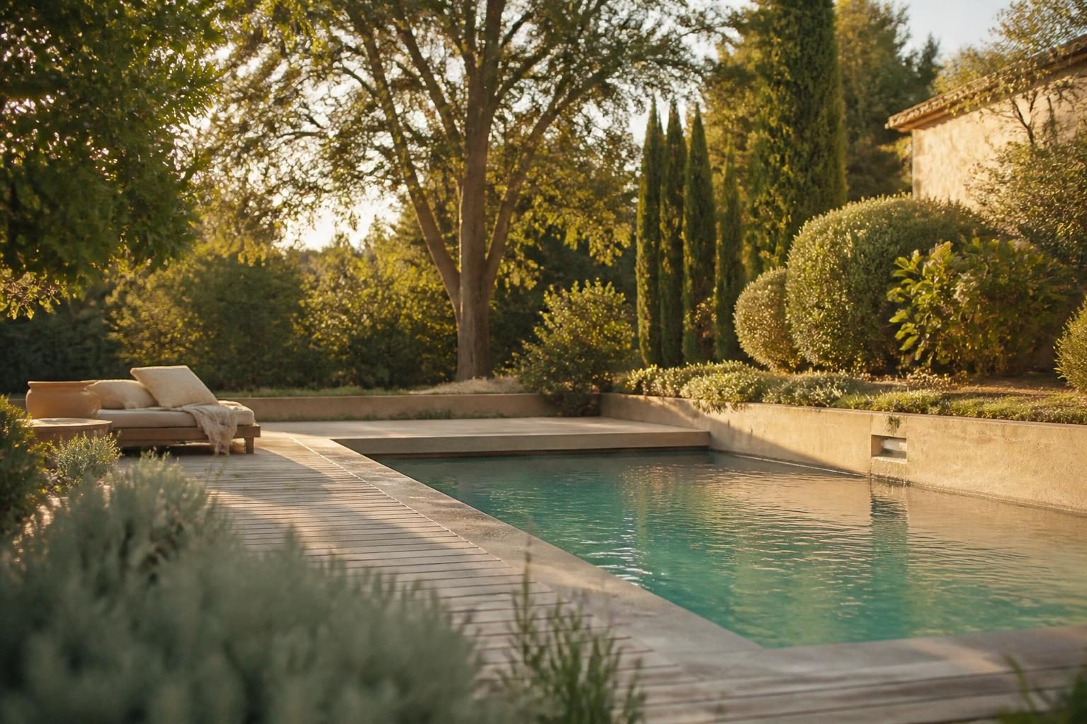 Piscine semi-enterrée béton : le prix réel avec les taxes