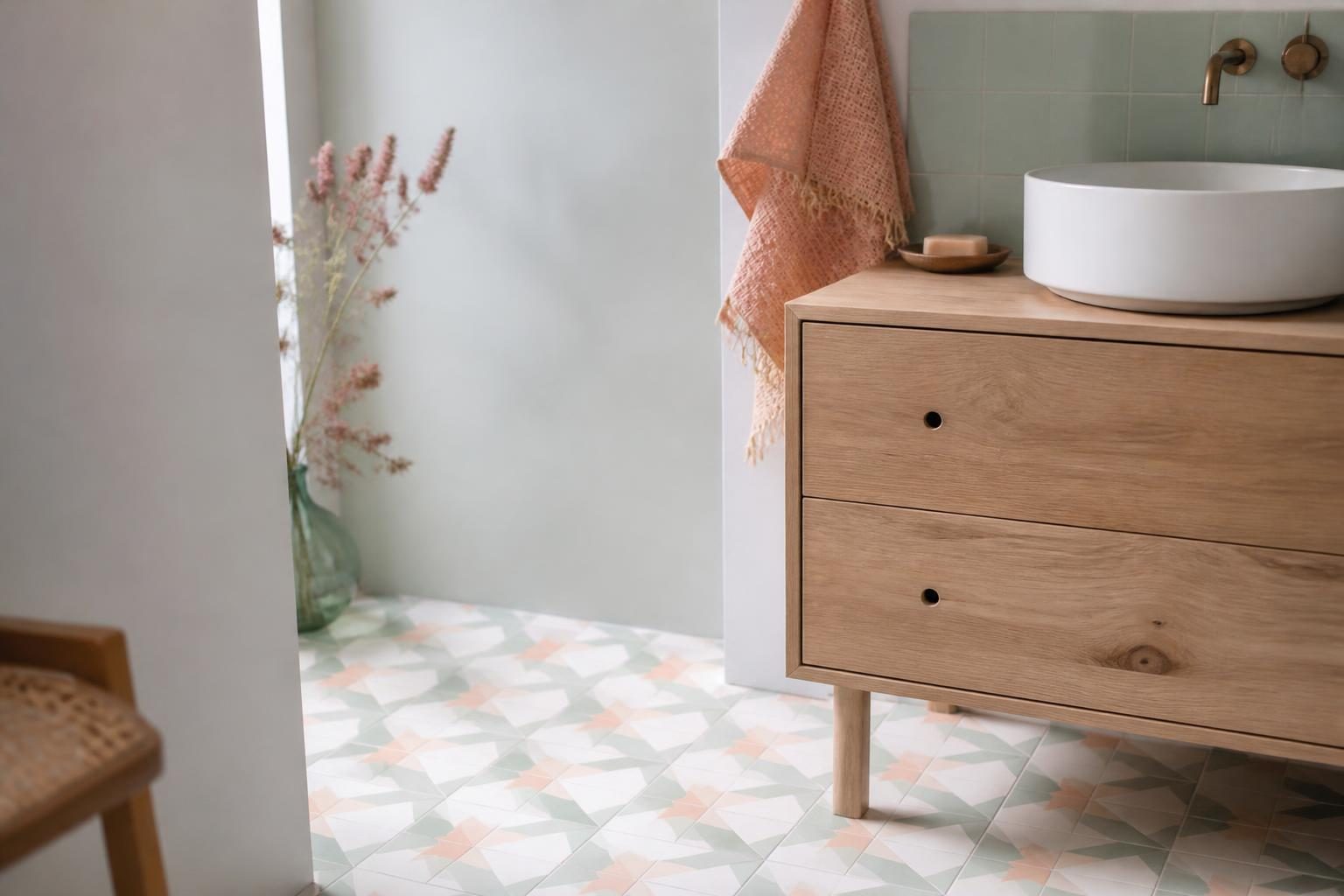 Salle de bain en carreau de ciment : le bon choix ?
